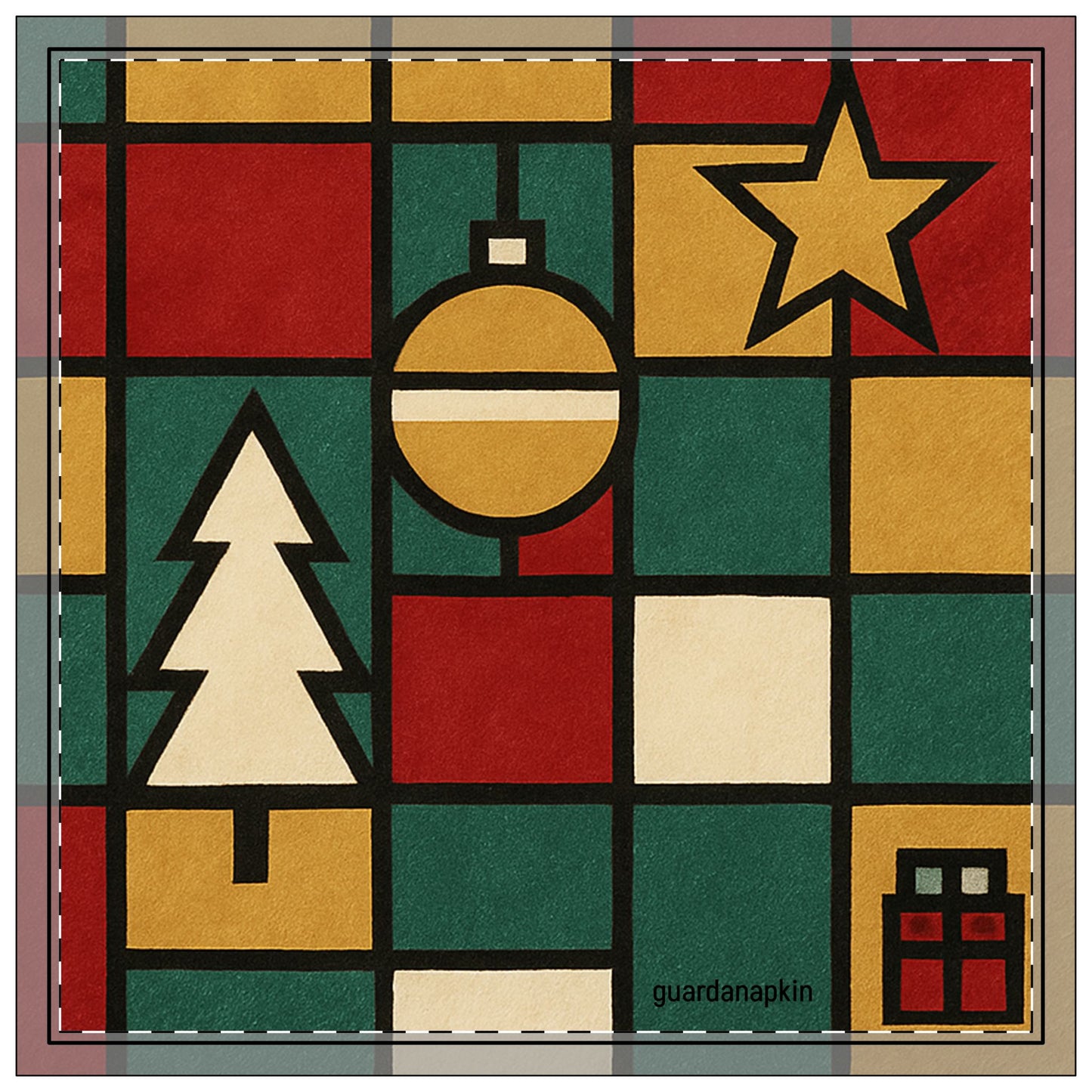 Christmas Napkins, 4-set